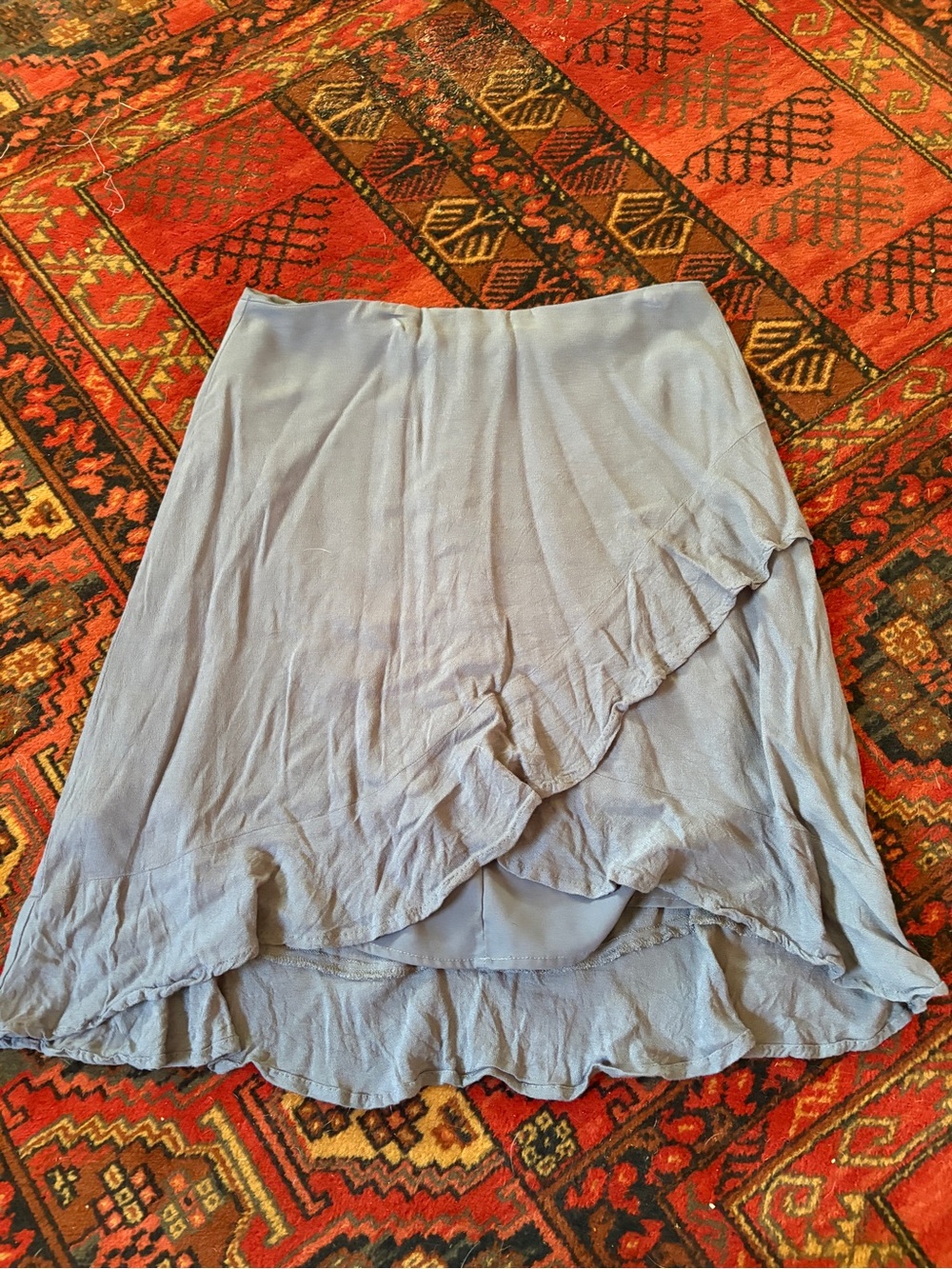 june & hudson Periwinkle Ruffle Skirt